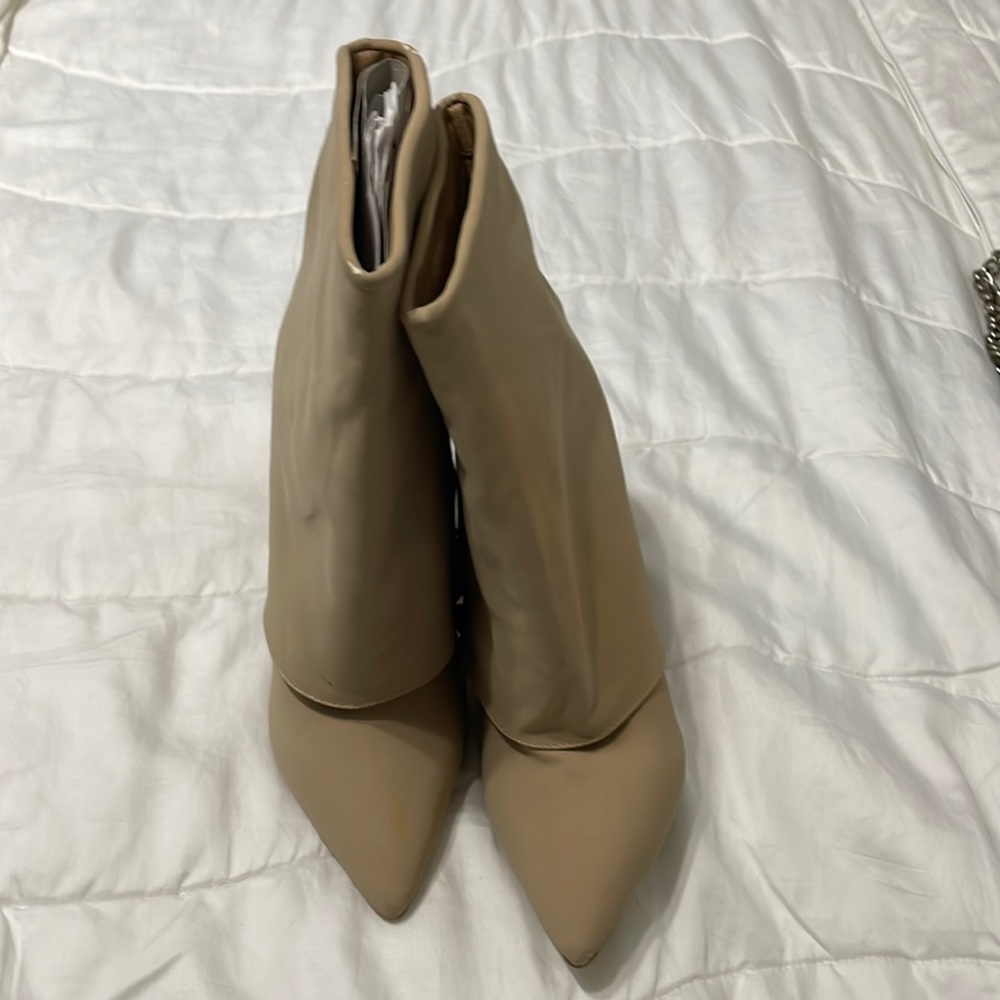 Tan heels/booties